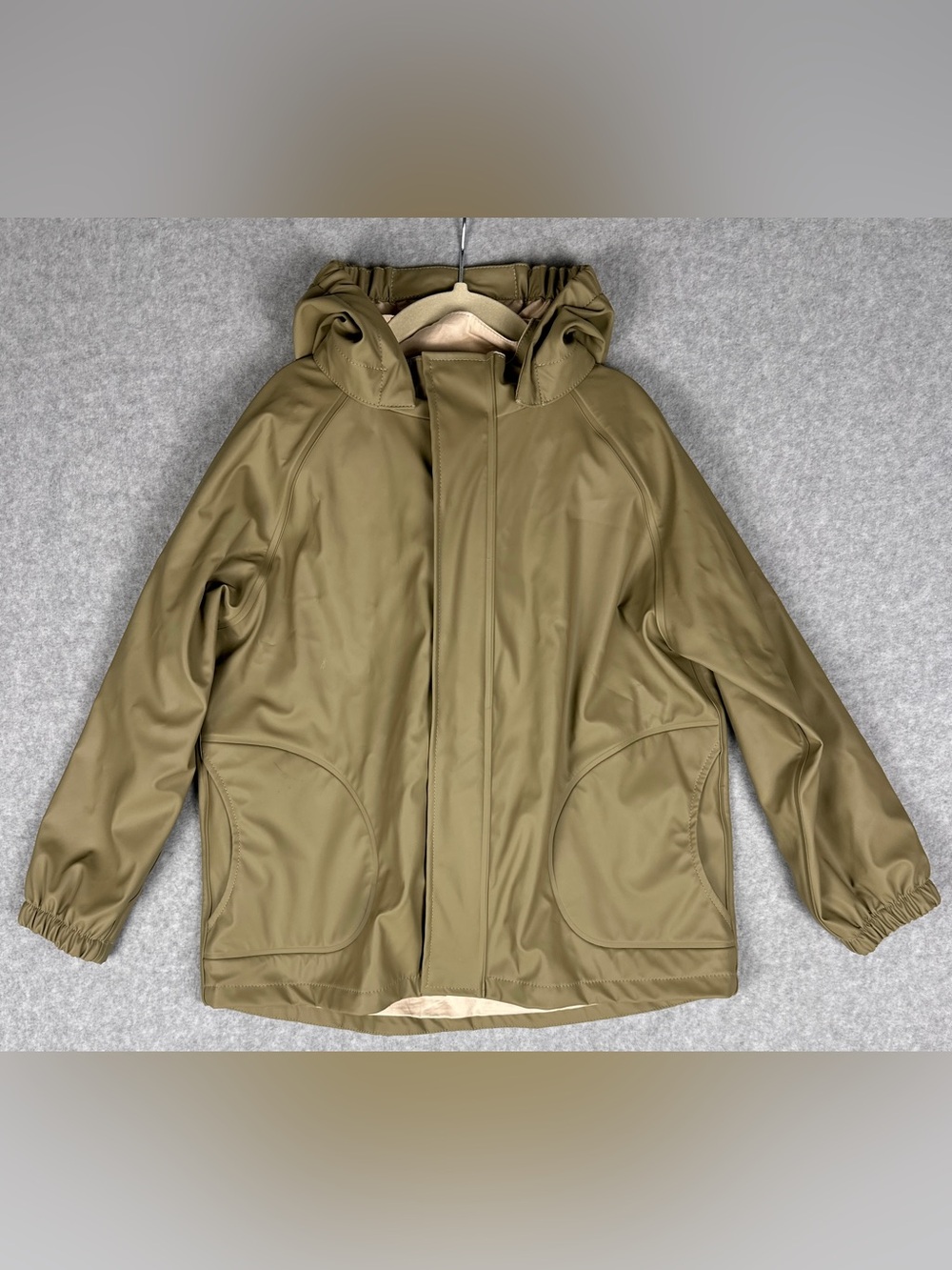 Konges Slojd Rainy Dino Kids Rain Jacket 5-6Y Dinosaur Waterproof Olive